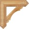 Ekena Millwork Olympic Arts and Crafts Rough Sawn Bracket w/ Offset Brace, Western Red Cedar, 8"W x 28"D x 28"H BKT0806X28X28OLY03RWR - alternate 4